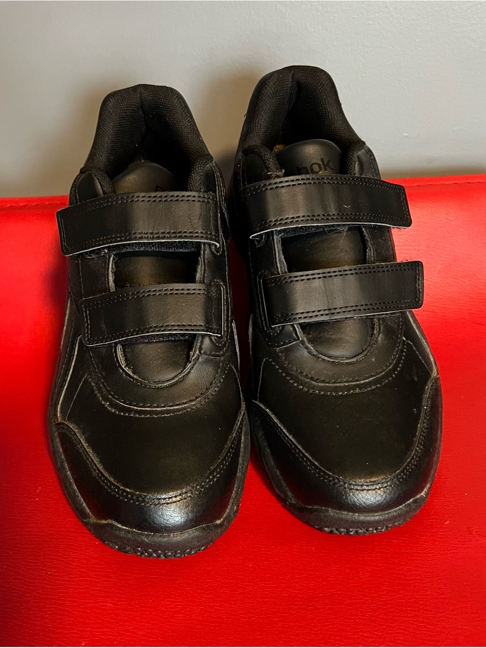 Women’s Black Hook-and-Loop Sneakers
